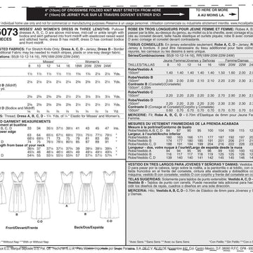 McCall's Misses'/Women's Dress In 3 Lengths M6073 - Sewing Pattern