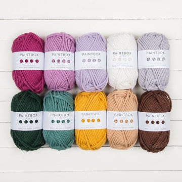 Paintbox Yarns Wool Mix Super Chunky 10 Ball Colour Pack