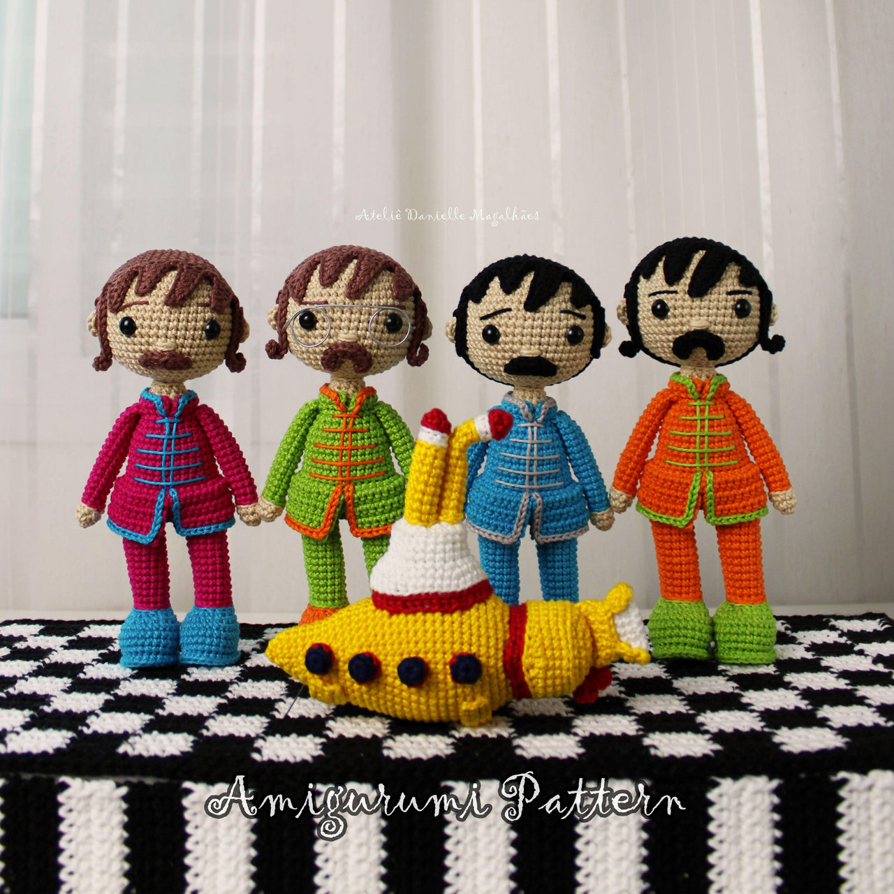 The Beatles & Yellow Submarine – Crochet Amigurumi Pattern (Digital File)
