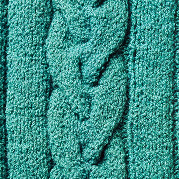Cable and Wide Rib Rollneck Pullover #121