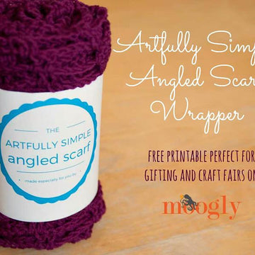 Artfully Simple Angled Scarf