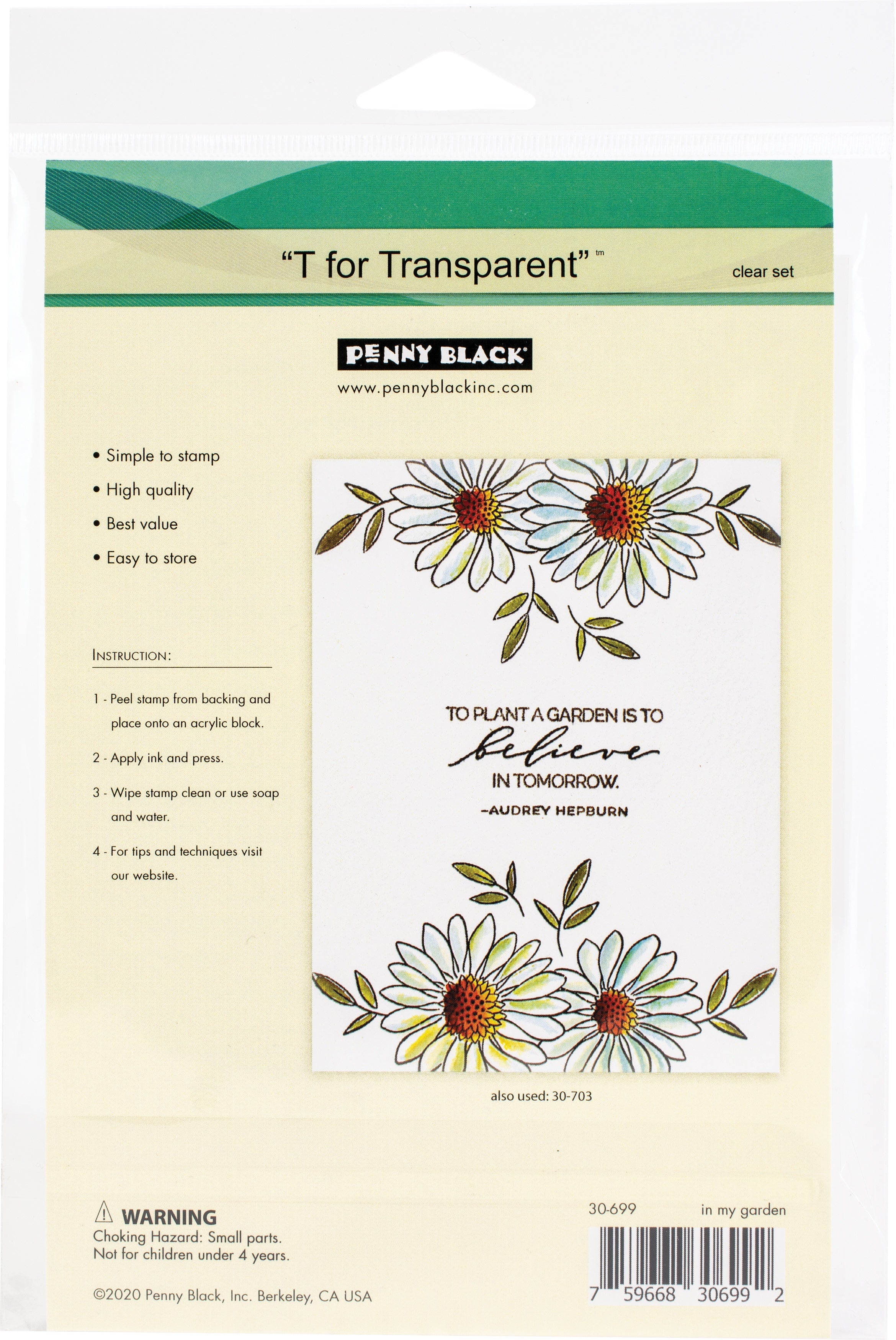 Penny Black Clear Stamps - In My Garden