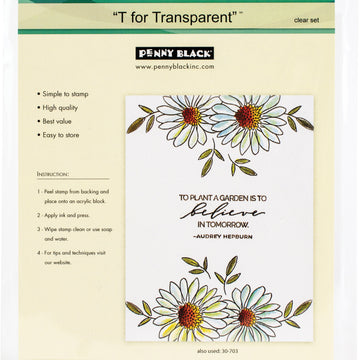 Penny Black Clear Stamps - In My Garden