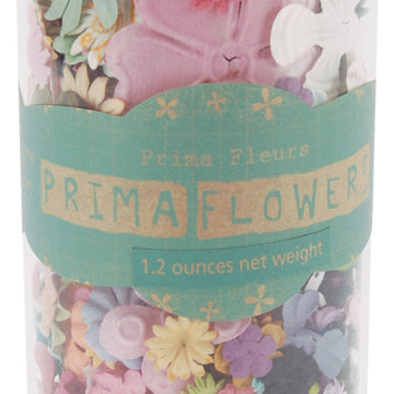 Prima Marketing Mulberry Paper Petals Pillar 1.2oz - Mixed Wildflowers