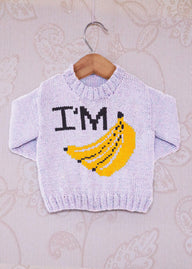 Intarsia - I'm Bananas Chart - Childrens Sweater