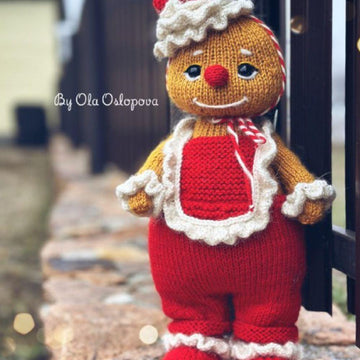 Gingerbread Man Knitting Pattern
