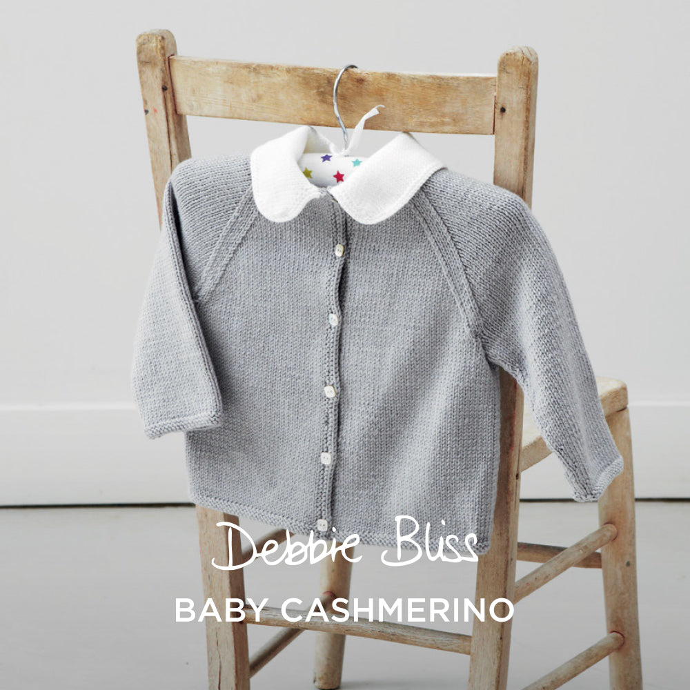 Two Way Cardigan - Knitting Pattern for Babies in Debbie Bliss Baby Cashmerino