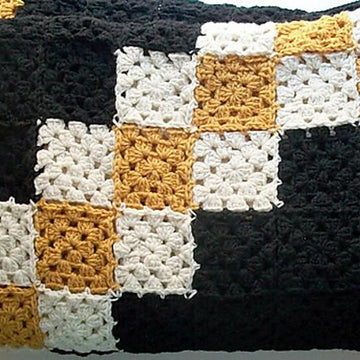 Double Irish Chain Granny Square Blanket