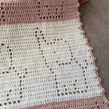 Elephant Filet Crochet Blanket