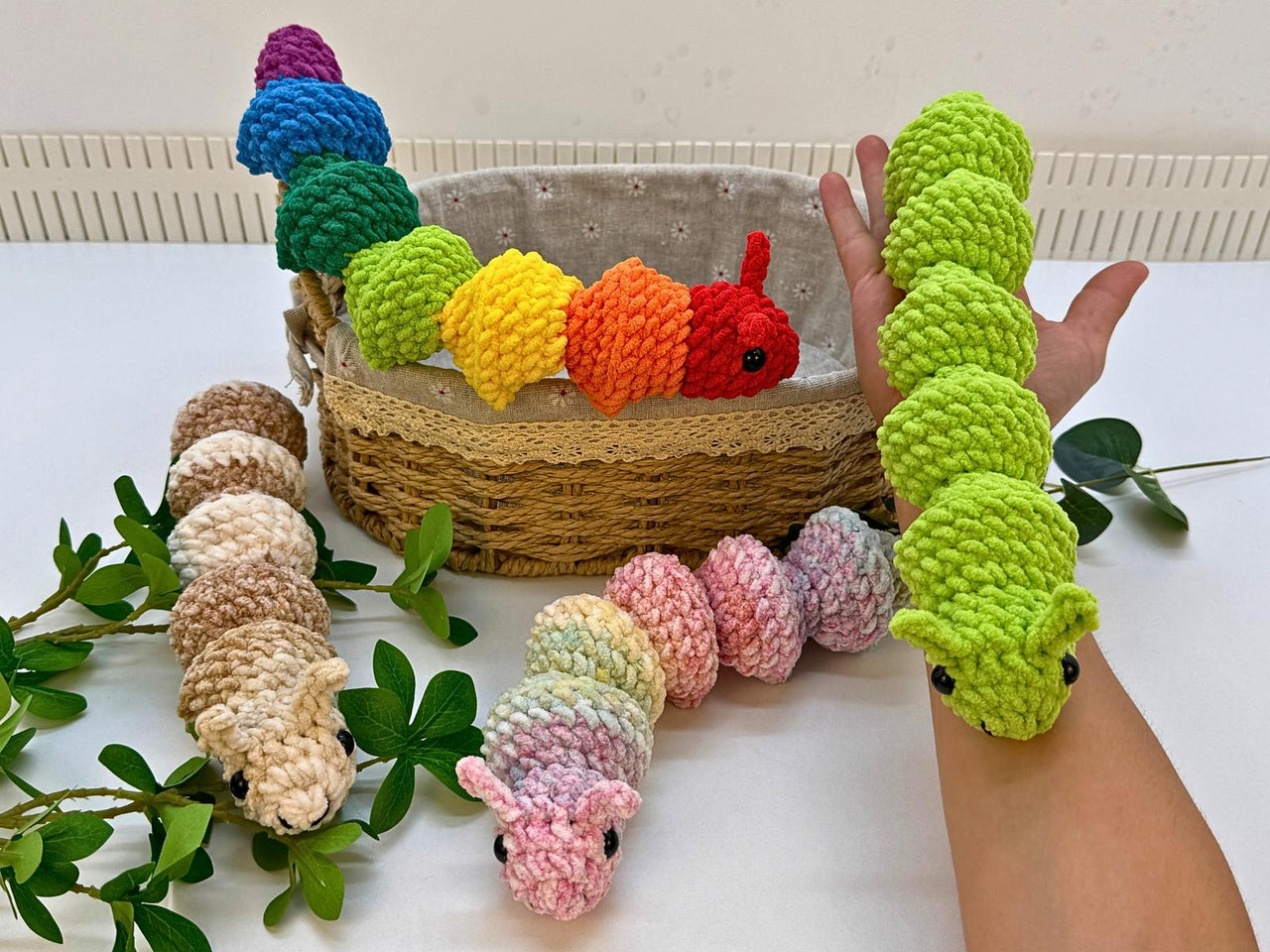 Caterpillar Crochet No Sew
