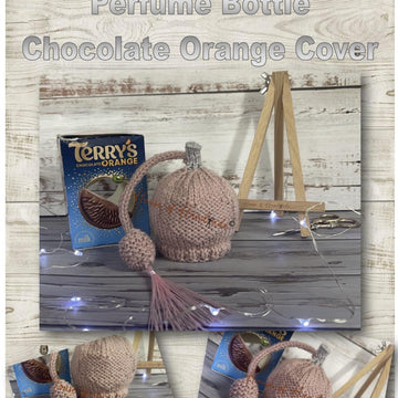 Perfume Bottle Chocolate Orange Cover Knitting Pattern