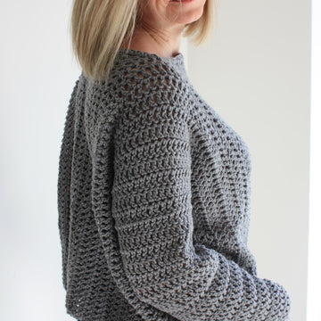 Tulip Time Easy Crochet Sweater