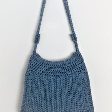 Crochet Blue Jeans Tote Bag # 308