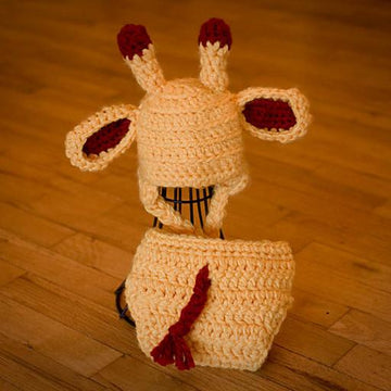 Giraffe Baby Hat & Diaper Cover