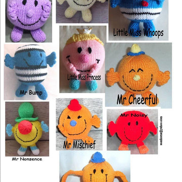 Mister and Miss knitting pattern set 1