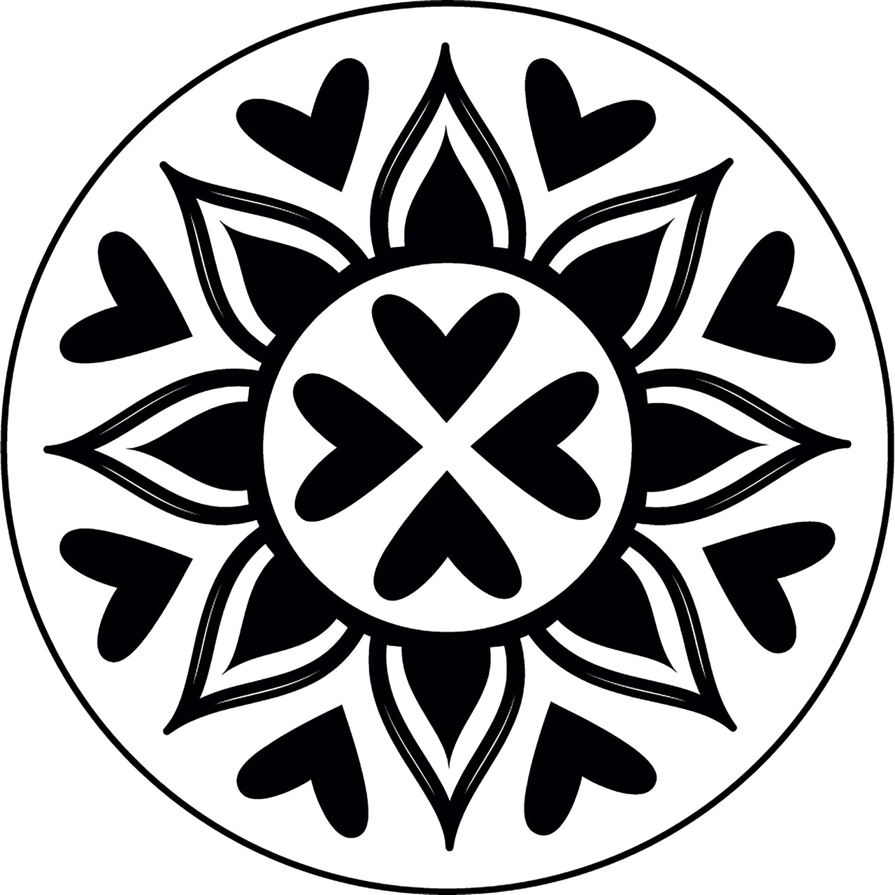 Manuscript Pen Manuscript Decorative Sealing Coin .75" - Mandala