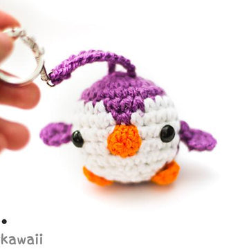 Mini Penguin Amigurumi Keychain