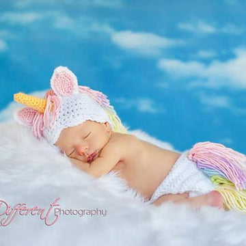 Unicorn Hat and Diaper Cover Newborn - 12 Months