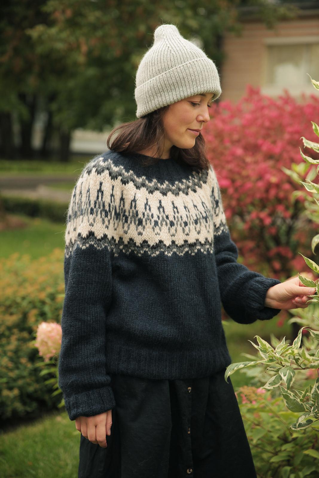 AUTUMN AIR Colorwork Yoke Sweater