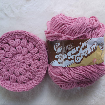 Pink Cotton Crochet Face Scrubbies