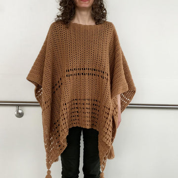 Crochet Poncho Pattern: Sew Easy Two-Rectangle Poncho