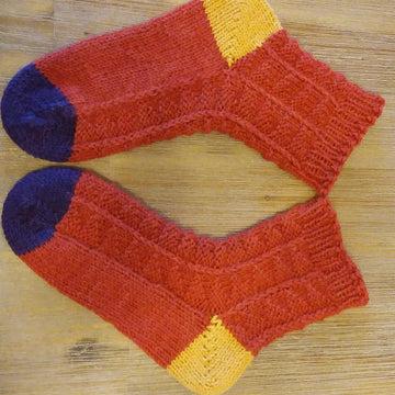 Pumpkin Scrappy Socks