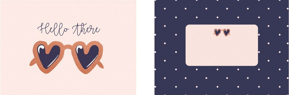 Kaisercraft Kaiser Style Notecards W/Envelopes 3.5"X5" 14/Pkg - Hello There