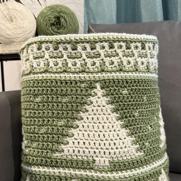 Christmas Overlay Mosaic Crochet blanket