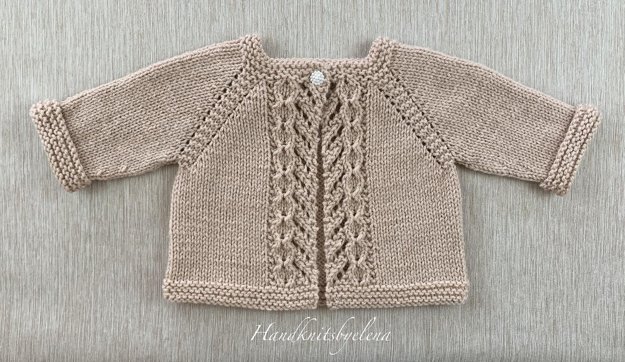 Baby Cardigan with Fancy Borders