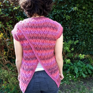 Ladies crossover back lace top