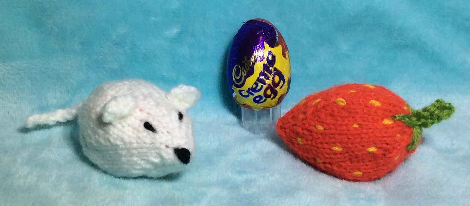 Strawberry and Mouse Choc Creme Egg Covers