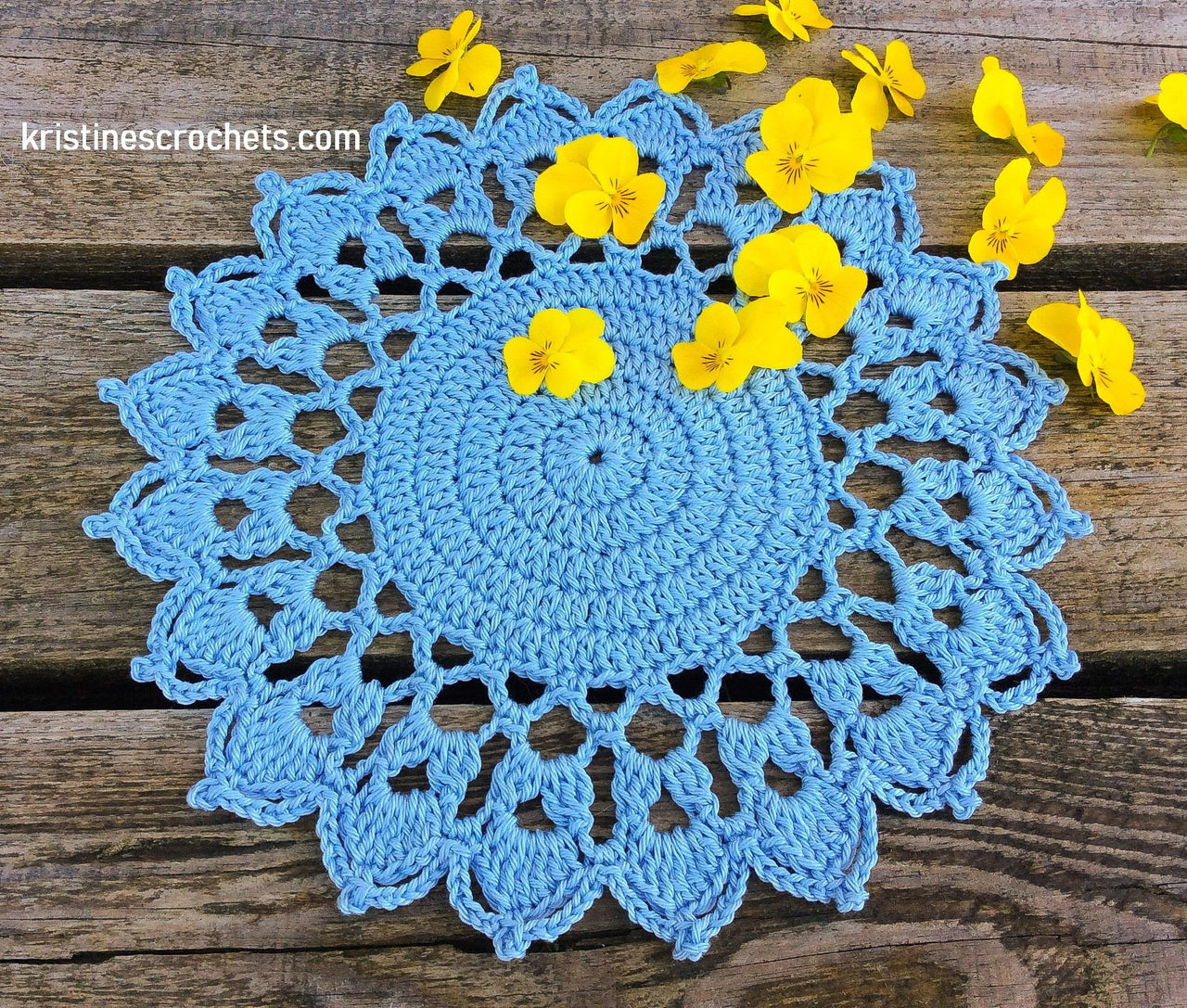 Summer Skies Doily Written Pattern