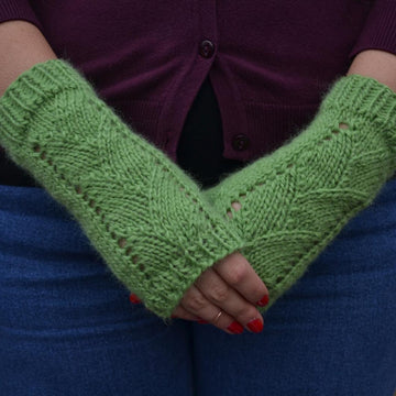 Fingerless gloves - Winter Breeze