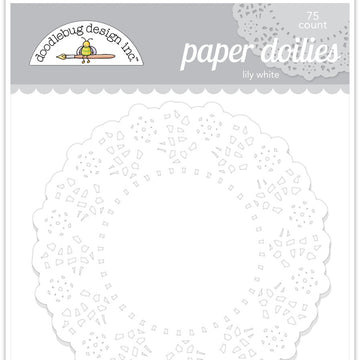 Doodlebug Doilies 4.5" 75/Pkg - Lily White