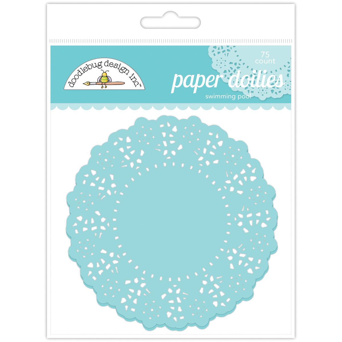 Doodlebug Doilies 4.5" 75/Pkg - Swimming Pool