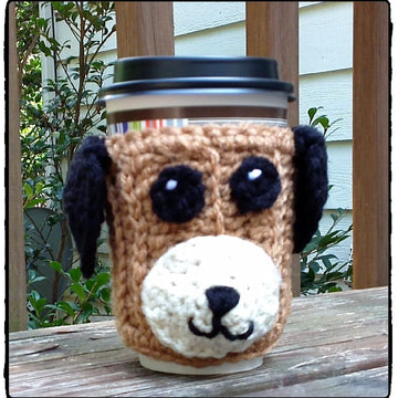 Cuddly Pup Coffee Cup Cozy
