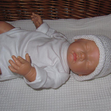 Preemie and Tiny Baby Roll Brim Beanie Hat