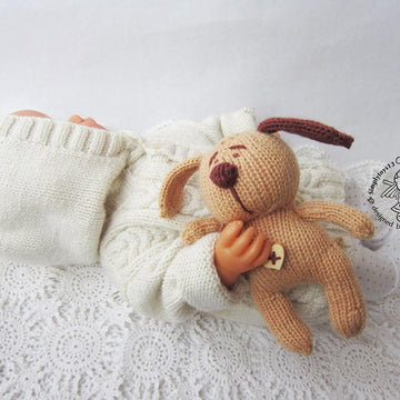 Toy for sleep. Doggie  for small babies