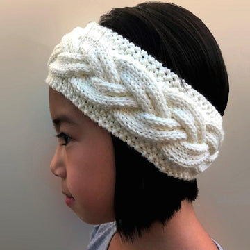 Milky White Cables Headband/Ear Warmer Knitting Pattern