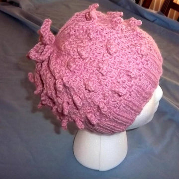 Pink Bobble Hat