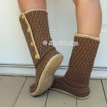 Buttoned Women's Boots