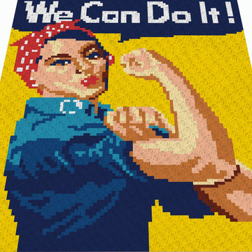 Rosie the Riveter C2C Graph - written pattern