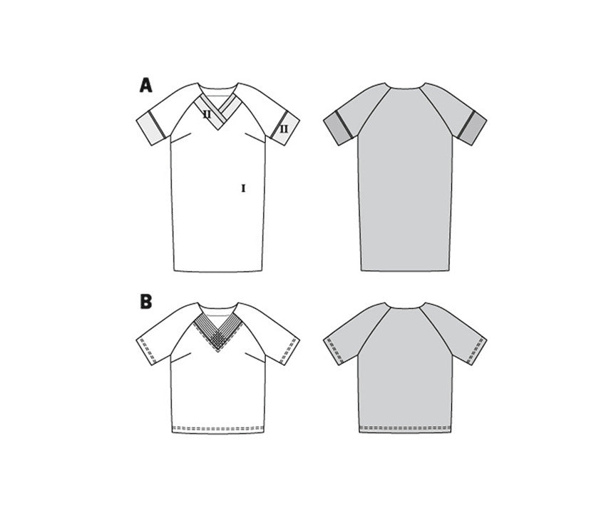 Burda Style Plus Dress / Top B6018 - Paper Pattern, Size 44 - 54