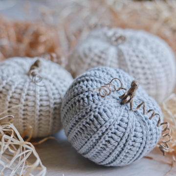 Fall Crochet Pattern for Three Harvest Pumpkins