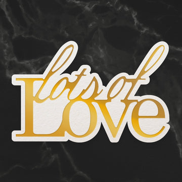 Artdeco Creations Couture Creations Sentiment Mini Die - Lots Of Love 1.9"X1.9"