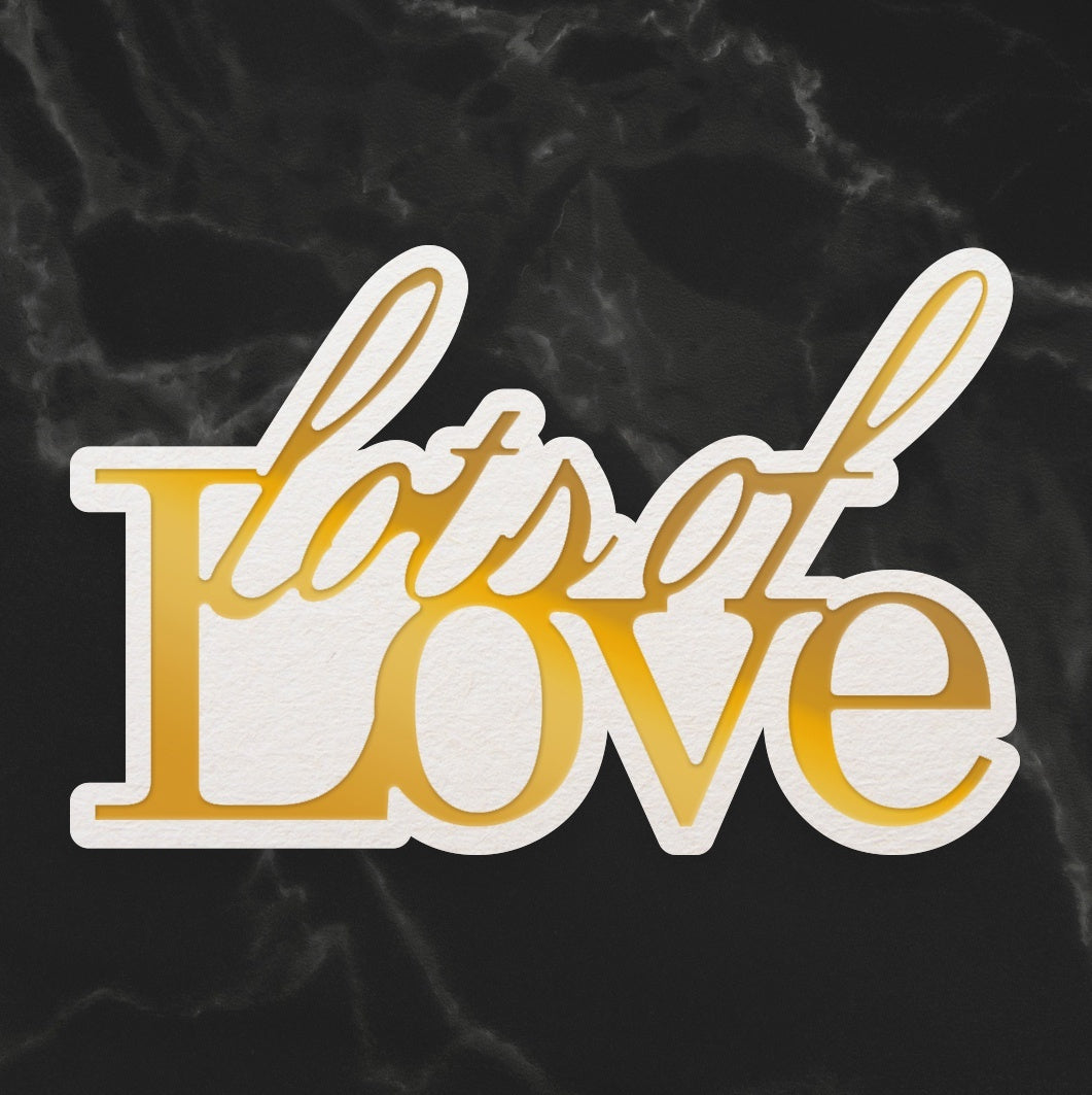 Artdeco Creations Couture Creations Sentiment Mini Die - Lots Of Love 1.9"X1.9"