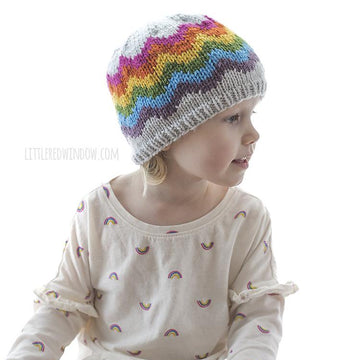 Rainbow Waves Hat