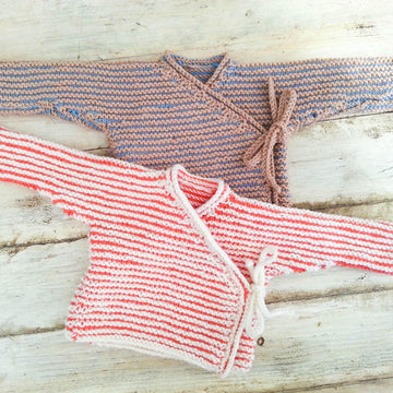Striped Baby Wrap Cardigan