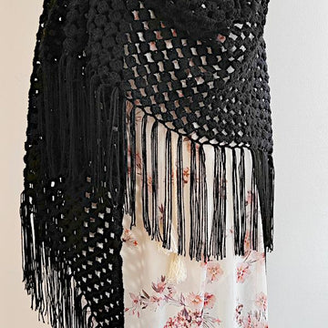 Double Bobble Countess Shawl