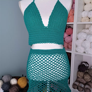 Jade Day Crochet Halter Top